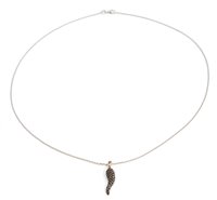 Collana Stocco Gioielli in Oro bianco Zircone CLOO7 - CLOO7